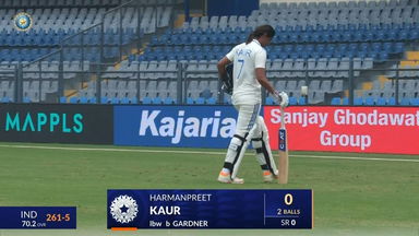 IND-W vs AUS-W 2023-24, 1st Test: Harmanpreet Kaur Wicket