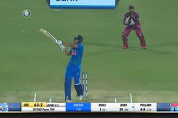 IND vs WI 2019, 2nd T20I: Shivam Dube Six