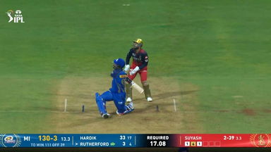 IPL 2026 M20: MI vs RCB - Sherfane Rutherford Six