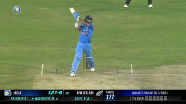 IND vs NZ 2023, 1ST T20I: Washington Sundar  Six