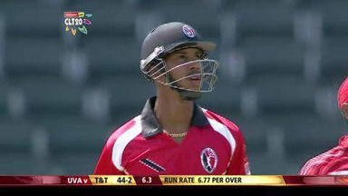 Q5: T&T vs UVA –  Lendl Simmons six