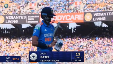IND vs ENG 2025, 3rd ODI: Axar Patel Wicket