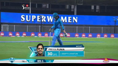 M03: Trailblazers vs Supernovas – Priya Punia Wicket