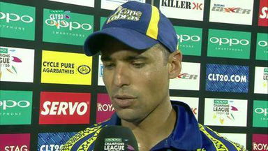 CLT20 2014 M6: COB vs HOB  –   Interview – Justin Ontong
