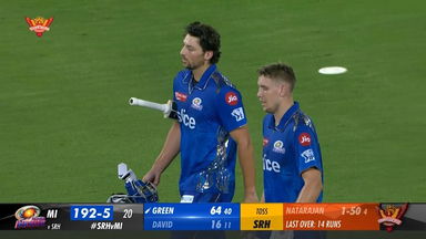 M25: SRH vs MI – Tim David Wicket
