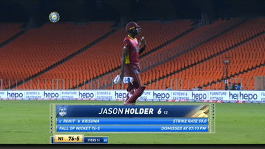 IND vs WI 2022, 3RD ODI: Jason Holder Wicket