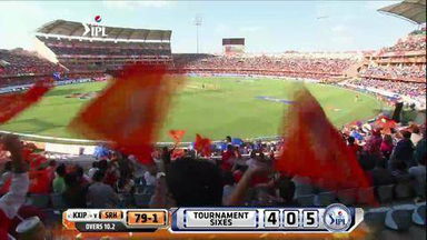 M39: SRH vs KXIP –  Naman Ojha Six