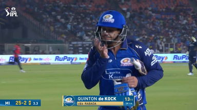 IPL 2026 M30: GT vs MI - Quinton De Kock Wicket