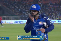 IPL 2026 M30: GT vs MI - Quinton De Kock Wicket
