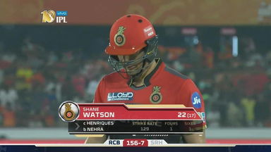 M1: SRH vs RCB – Shane Watson Wicket