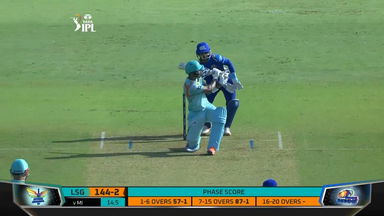 M26: MI vs LSG – K L Rahul Six