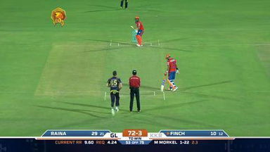 M51: GL vs KKR – Aaron Finch Six