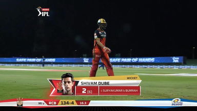 M48: MI vs RCB – Shivam Dube Wicket