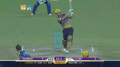 M54: KKR vs MI – Chris Lynn Six