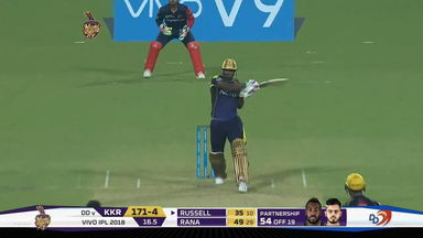 M13: KKR vs DD – Andre Russell Six