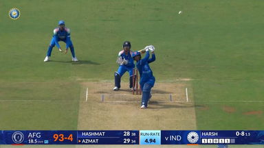 IND vs AFG 2026, 3rd ODI: Azmatullah Omarzai Six