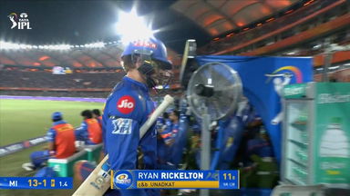 IPL 2025 M41: SRH vs MI - Ryan Rickelton Wicket