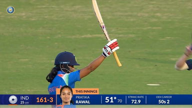 Pratika Rawal impresses again with 89(96)