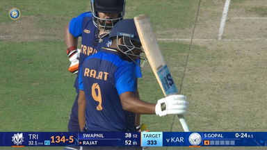 Vijay Hazare Trophy 2025-26, Karnataka vs Tripura: Rajat Dey steadies the ship with 66(102)