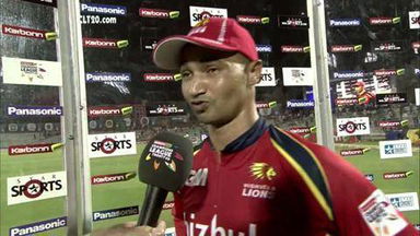 CLT20 2013 M9: RR vs LIO   –   Interview – Alviro Petersen