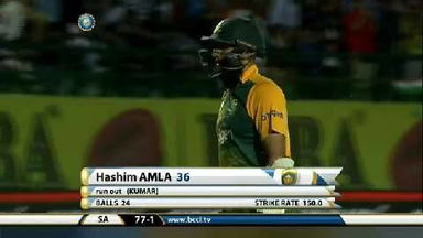 1ST T20I: IND vs SA – Hashim Amla Wicket