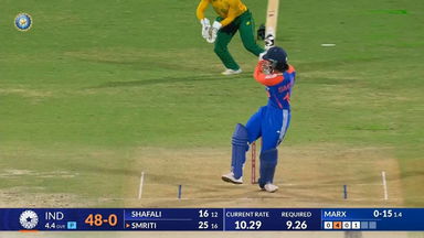 IND-W vs SA-W 2024, 1st T20I: Smriti Mandhana Six