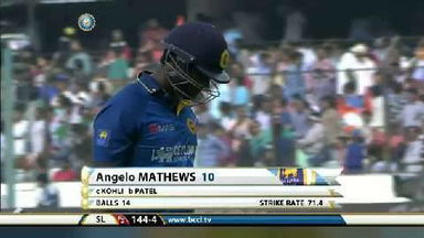 3RD ODI: IND vs SL – Angelo Mathews Wicket