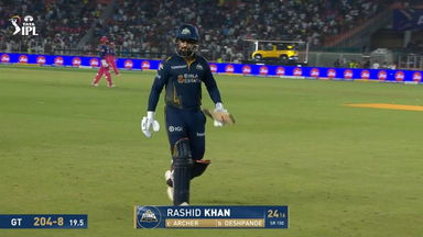 IPL 2026 M09: GT vs RR - Rashid Khan Wicket