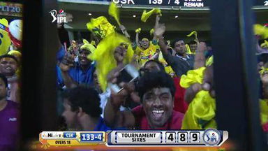 M43: CSK vs MI – MS Dhoni Six