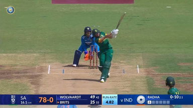 IND-W vs SA-W 2024, 3rd ODI: Tazmin Brits Six