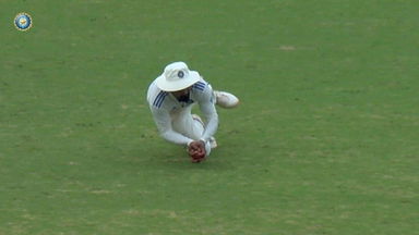 KL Rahul's forward-diving catch sends back Mushfiqur
