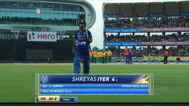 IND vs SA 2022, 4TH T20I: Shreyas Iyer Wicket