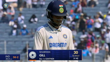 IND vs NZ 2024, 2nd Test: Shubman Gill Wicket
