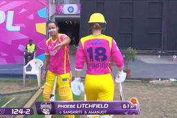 Wicket: Match 10, UP Warriorz vs Mumbai Indians, WPL 2026: Phoebe Litchfield Wicket