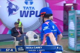 Wicket: Match 10, UP Warriorz vs Mumbai Indians, WPL 2026: Nicola Carey Wicket