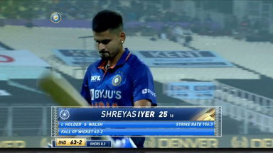 IND vs WI 2022, 3RD T20I: Shreyas Iyer Wicket
