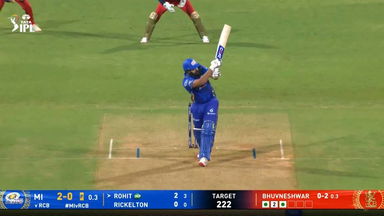 IPL 2025 M21: MI vs RCB - Rohit Sharma Six