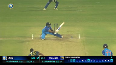 IND vs SL 2023, 3RD T20I: Suryakumar Yadav  Six