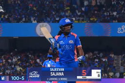 Wicket: Match 13, Delhi Capitals vs Mumbai Indians, WPL 2025: Sajeevan Sajana Wicket