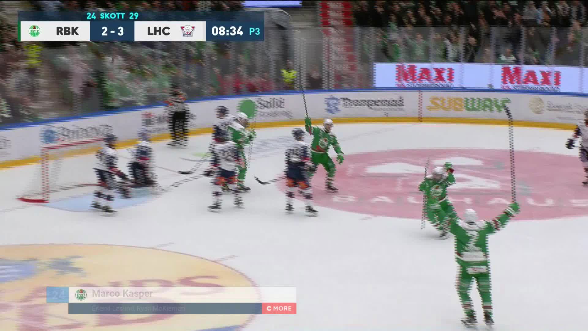 Rögle BK - Linköping HC 3-3