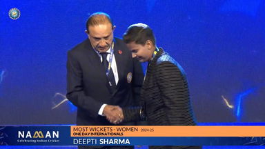 BCCI Naman Awards: Highest Wicket Taker in One Day Internationals (Women) 2024-25