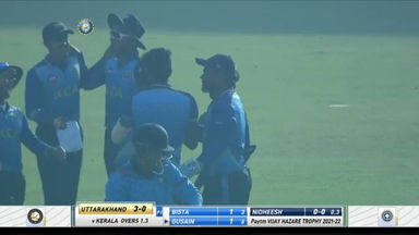 Vijay Hazare Trophy 2021-22, Kerala v Uttarakhand: Fall of wickets