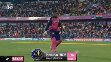 M08: RR vs PBKS – Shimron Hetmyer Wicket