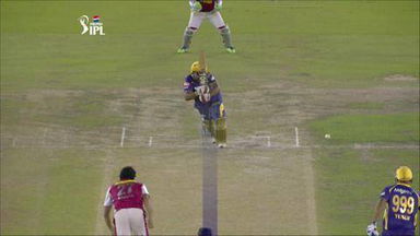 M20: KXIP vs KKR – Debabrata Das Wicket