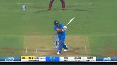 IND vs WI 2019, 3rd T20I: Virat Kohli Six