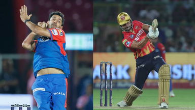 On the charge: Stoinis smashes 6,4,4,6 vs Mohit Sharma