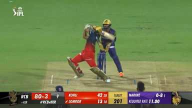 M36: RCB vs KKR – Mahipal Lomror Six