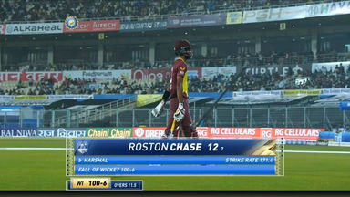 IND vs WI 2022, 3RD T20I: Roston Chase Wicket