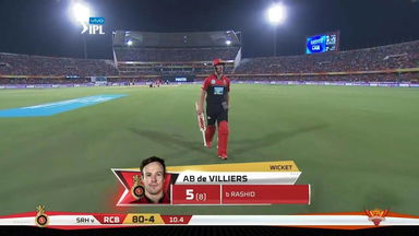 M39: SRH vs RCB – AB de Villiers Wicket
