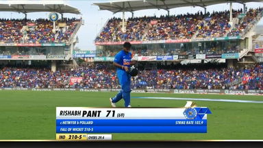 IND vs WI 2019, 1st ODI: Rishabh Pant Wicket